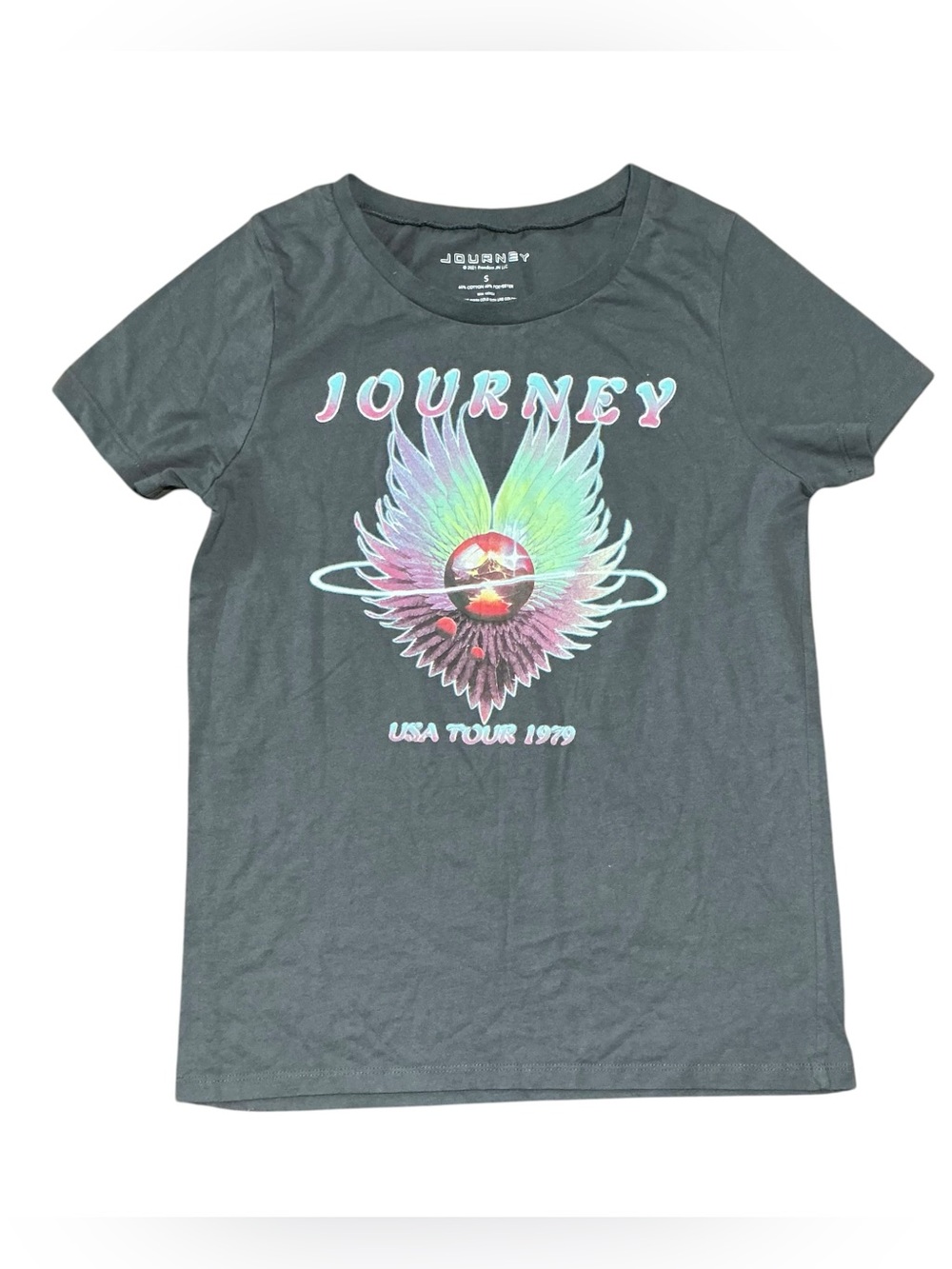 Classic Tour Graphic Tee with Pastel USA Tour Print
